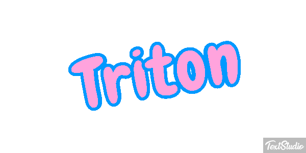 Tritón Efecto de texto