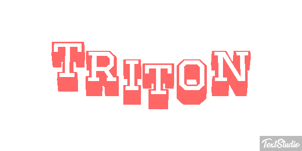 Tritón Efecto de texto
