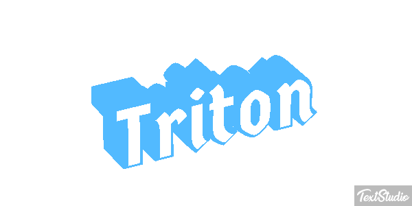 Tritón Efecto de texto