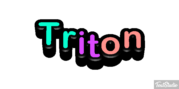 Tritón Efecto de texto
