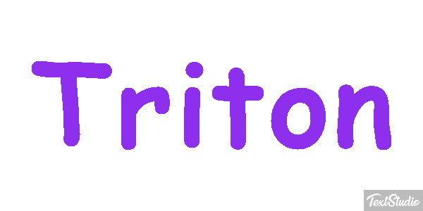 Tritón Efecto de texto