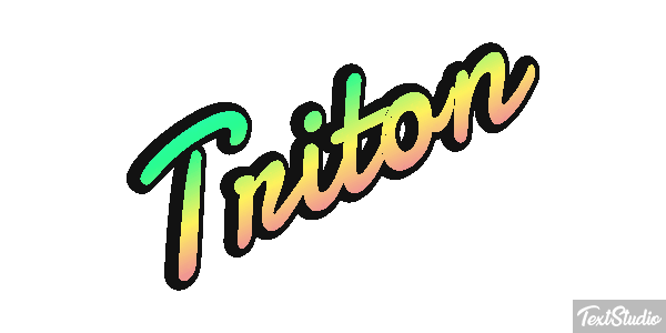 Tritón Efecto de texto