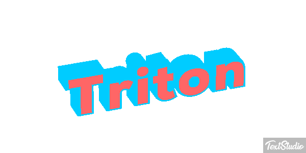 Tritón Efecto de texto