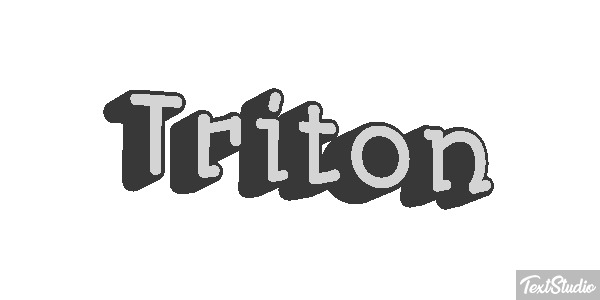 Tritón Efecto de texto