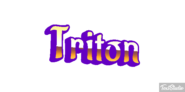 Tritón Efecto de texto