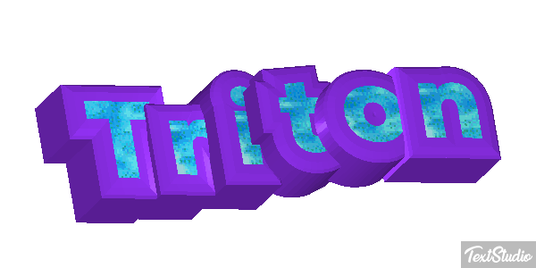 Tritón Efecto de texto