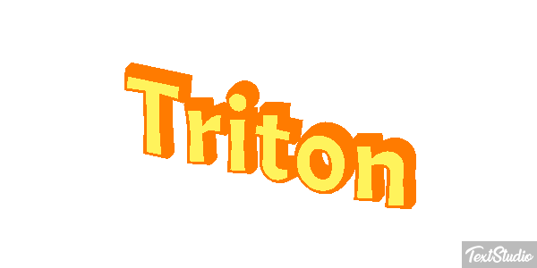Tritón Efecto de texto