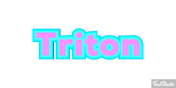 Tritón Efecto de texto