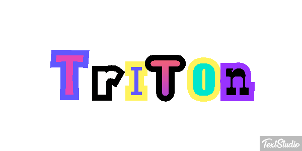 Tritón Efecto de texto