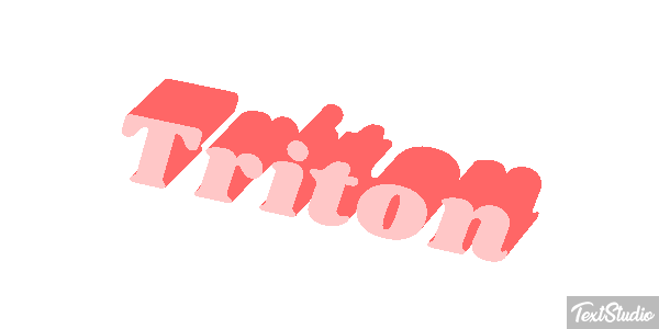 Tritón Efecto de texto