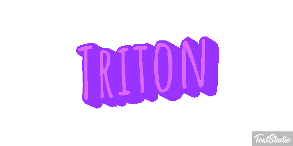 Tritón Efecto de texto