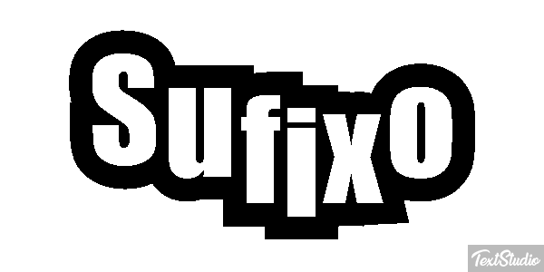 Sufixo Effet de texte