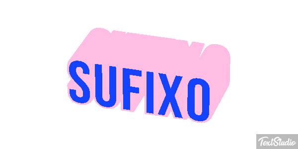 Sufixo Effet de texte