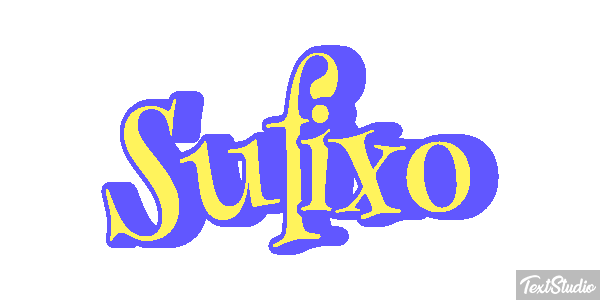 Sufixo Effet de texte