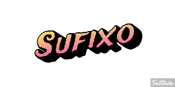 Sufixo Effet de texte