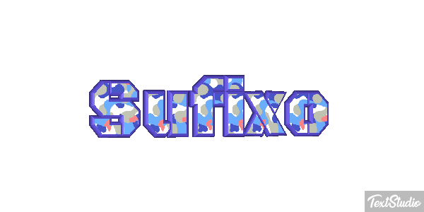Sufixo Effet de texte