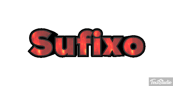 Sufixo Effet de texte