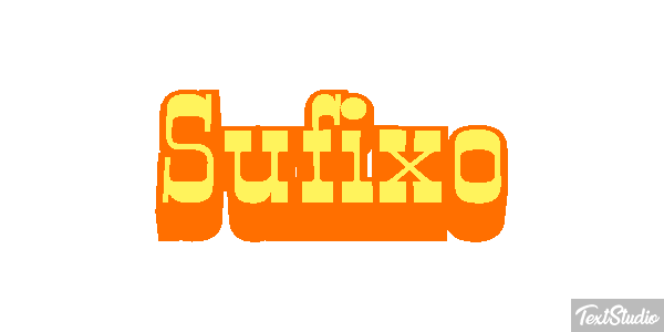 Sufixo Effet de texte