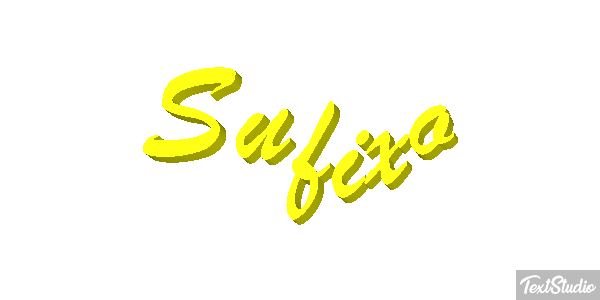 Sufixo Effet de texte