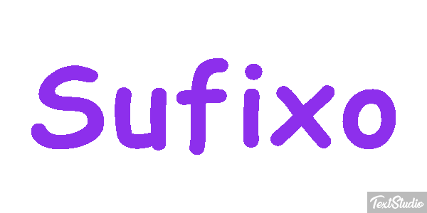 Sufixo Effet de texte