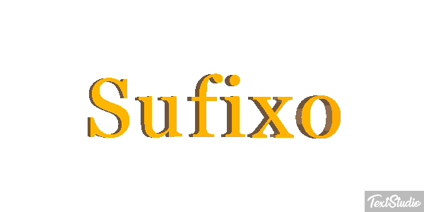 Sufixo Effet de texte