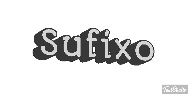 Sufixo Effet de texte