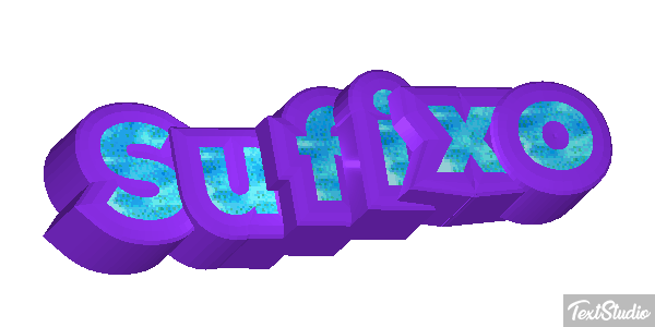 Sufixo Effet de texte