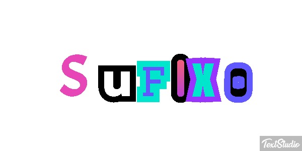 Sufixo Effet de texte