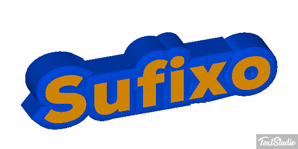 Sufixo Effet de texte
