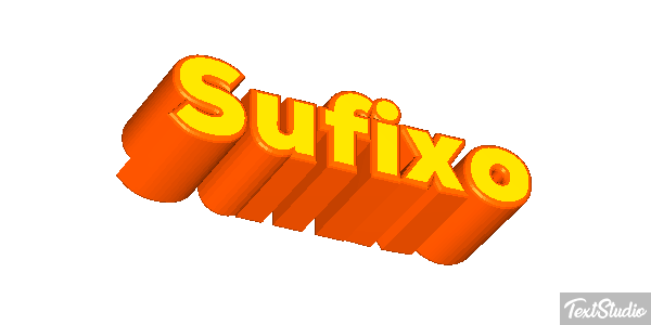 Sufixo Effet de texte