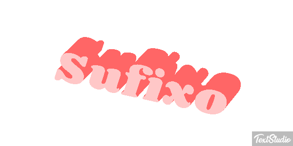 Sufixo Effet de texte