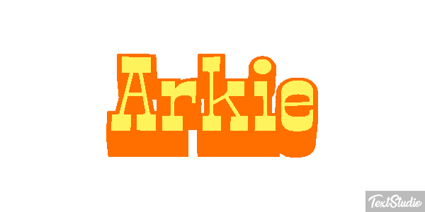 Arkie Text effect