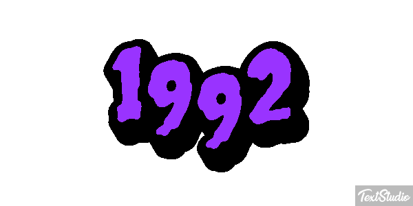 1992 Текстовый эффект
