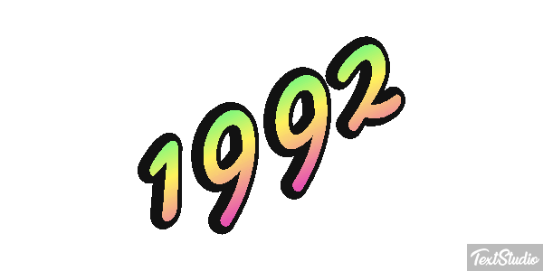 1992 Текстовый эффект