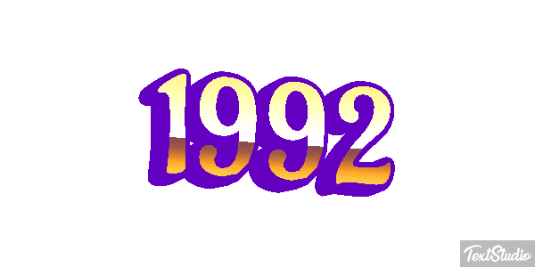 1992 Текстовый эффект
