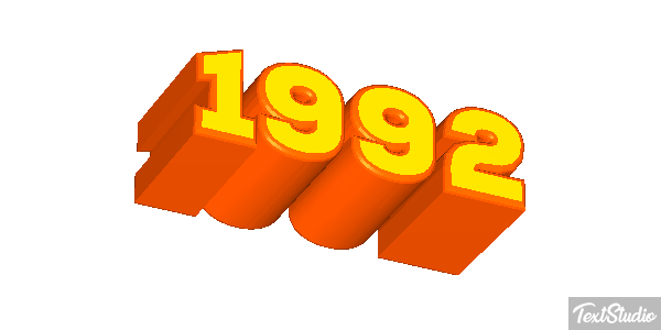 1992 Текстовый эффект