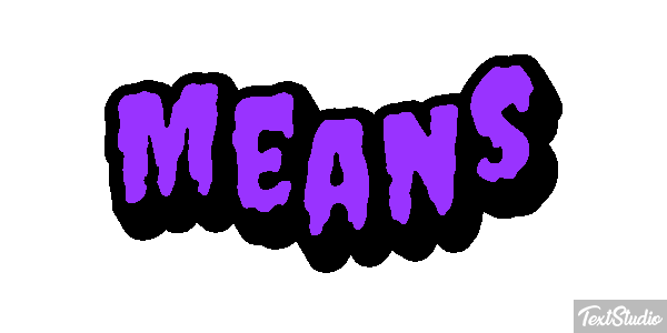 Means Texteffekt