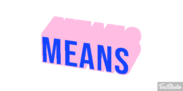 Means Texteffekt