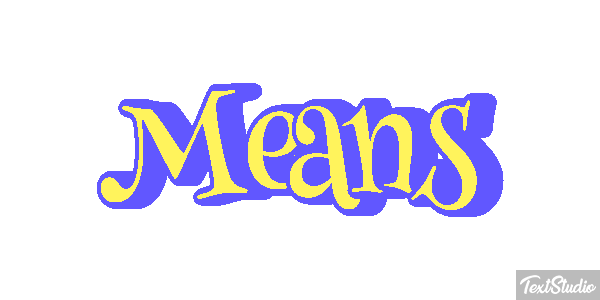 Means Texteffekt