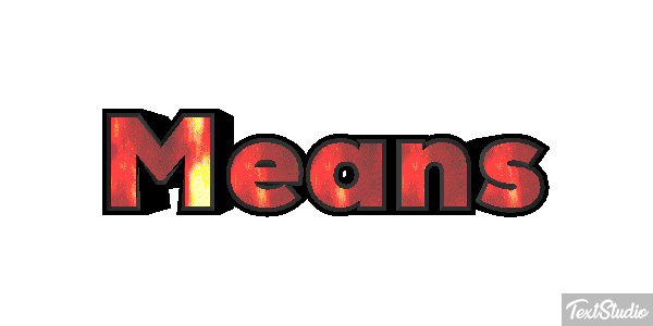 Means Texteffekt