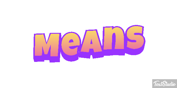 Means Texteffekt