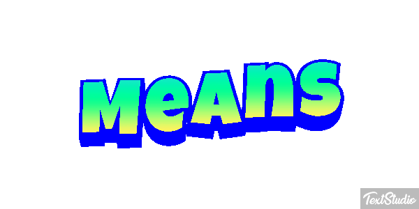 Means Texteffekt