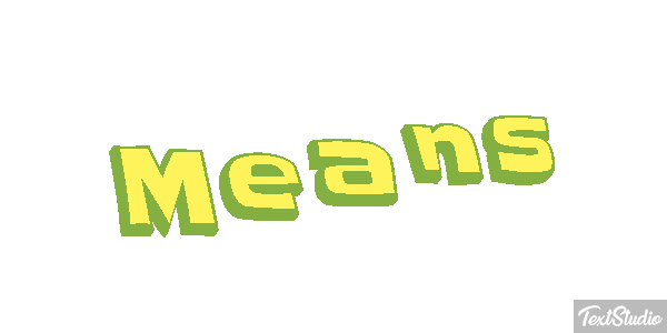 Means Texteffekt