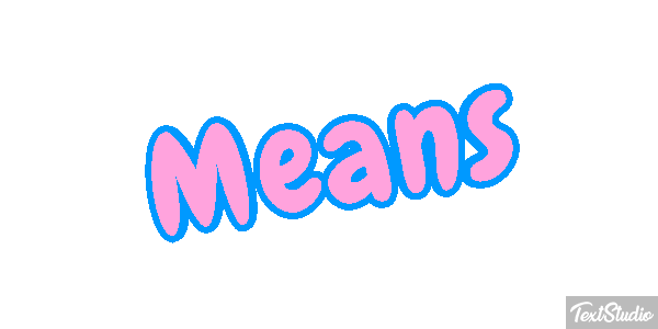 Means Texteffekt
