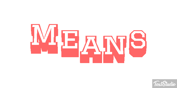 Means Texteffekt