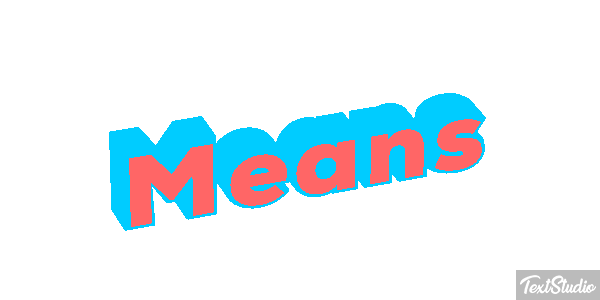 Means Texteffekt