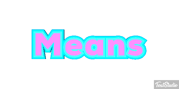Means Texteffekt