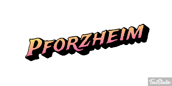 Pforzheim テキスト効果