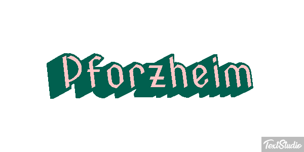 Pforzheim テキスト効果