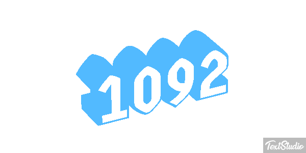 1092 Text effect